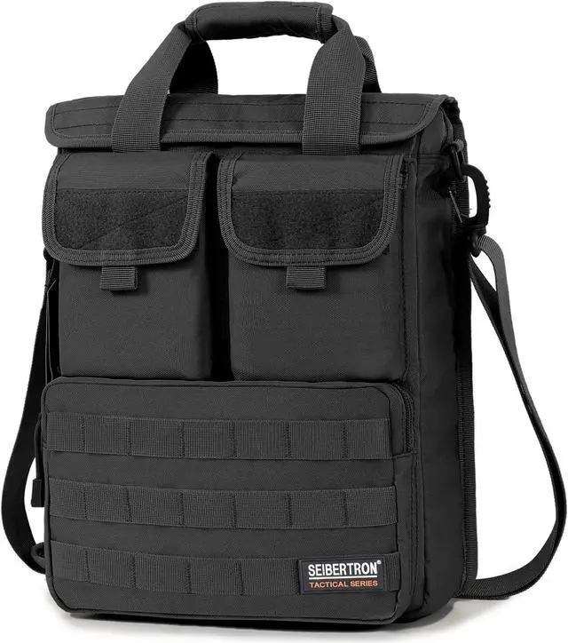 Main image of Seibertron Field Tech Shoulder Bag Tactical Response laptop Attache Case Unisex One Size Black