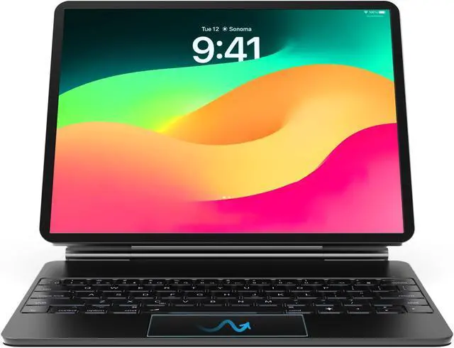 Main image of skyoyo siamide Keyboard Case for 2025 iPad Air 13 and iPad Pro 12.9 (6th, 5th, 4th, 3rd Gen), Magnetic Keyboard Case with Multi-Touch Trackpad, Floating Cantilever Stand, Backlit Wireless Keyboard