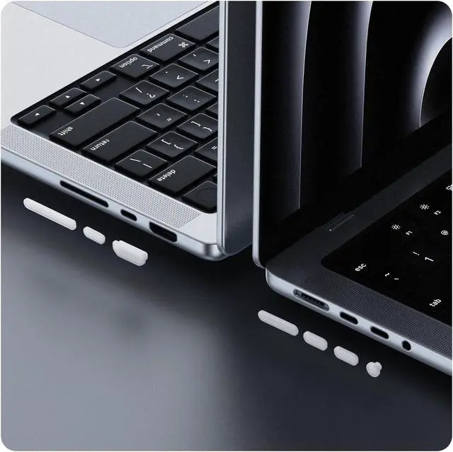 Main image of Soonjet Compatible for MacBook Pro 14 inch Case & 7PCS Anti Dust Port Plugs Cover