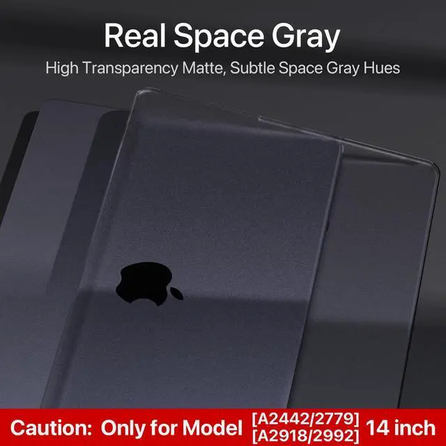 Alt view image 4 of 5 - Soonjet Compatible for MacBook Pro 14 inch Case & 7PCS Anti Dust Port Plugs Cover