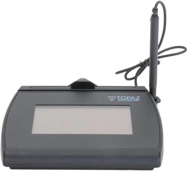 Alt view image 2 of 5 - Topaz SignatureGem LCD 4x3 T-LBK755-BHSB-R Dual Serial/USB Backlit Electronic Signature Pad