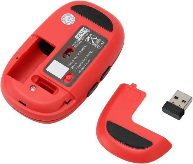 Alt view image 5 of 5 - VBESTLIFE 2.4G Keyboard and Combo, Low Noise, 3 DPI Adjustable, for Gaming, with 800 1600 2400DPI, for Windows, (Mixed Color Red)