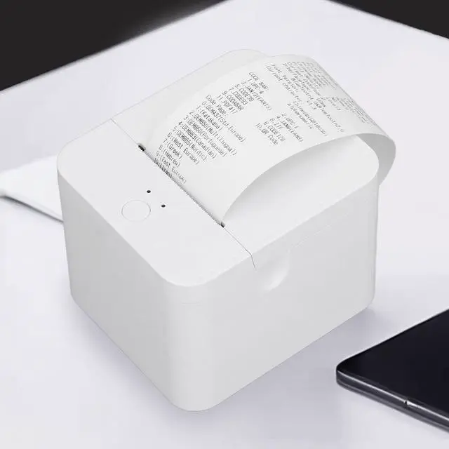 Alt view image 2 of 5 - Wisoqu Label Printer, Bluetooth Shipping Label Printer, Thermal Printer for Shipping Packages, Restaurant Kitchen Printer Compatible with Android.iOS.Windows, (US Plug)