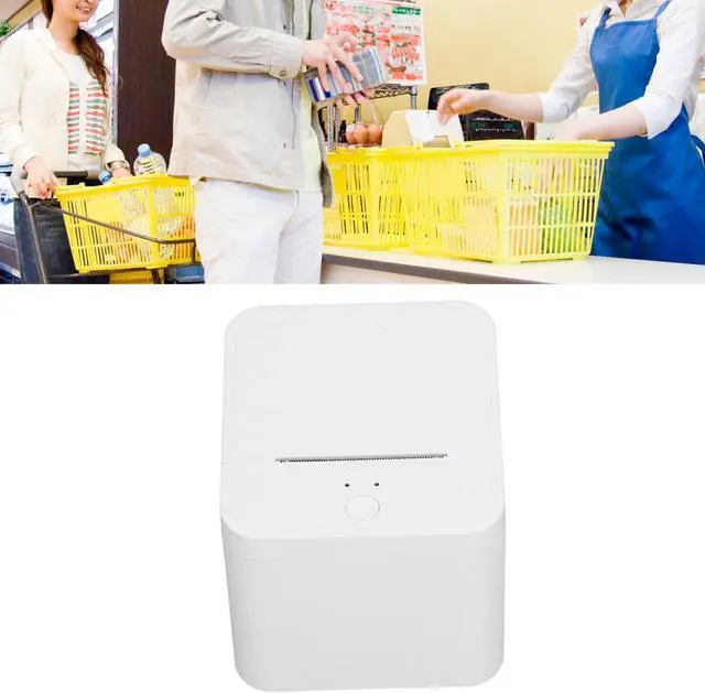 Alt view image 4 of 5 - Wisoqu Label Printer, Bluetooth Shipping Label Printer, Thermal Printer for Shipping Packages, Restaurant Kitchen Printer Compatible with Android.iOS.Windows, (US Plug)