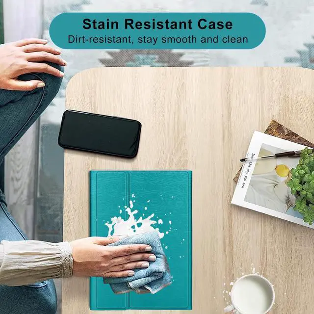 Alt view image 3 of 5 - iPad 9th Generation Case with Keyboard 10.2 inch, Detachable Bluetooth Keyboard with Smart Touchpad, 7 Color Backlit, Slim Folio Cover with Pencil Holder for iPad 8th/7th Gen/iPad Air 3rd Gen - Green