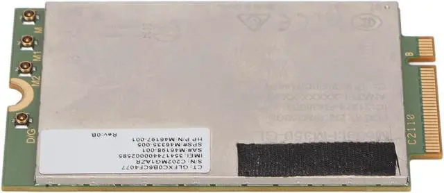 Main image of 5G LTE Network Card, 4.67Gbps Downlink 1.25Gbps Uplink, M.2 Network Card Module, Plug and Play, 4x4 MIMO GNSS FM350 GL Network Card for Laptop Desktop