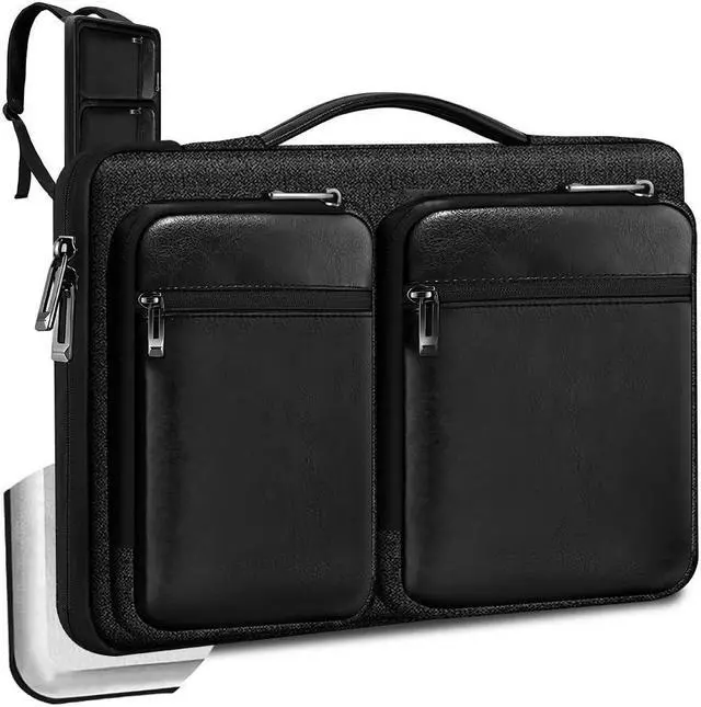 Main image of ZINZ Laptop Case 15 15.6 16 inches Sleeve Slim Briefcase Spill-Resistant Handbag for Most Popular 15" 15.6" 16" NotebooksB01K03