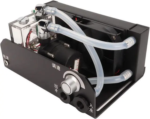 Main image of Zunate CPU Water Cooler Pump, 600L H PC Water Cooling Integrated Mute Water Pump, G1/4 Threaded PC CPU Water Cooling System Heat Exchanger with Fans for CPU PC Water Cool System, Zunate9rtw3xhu7e