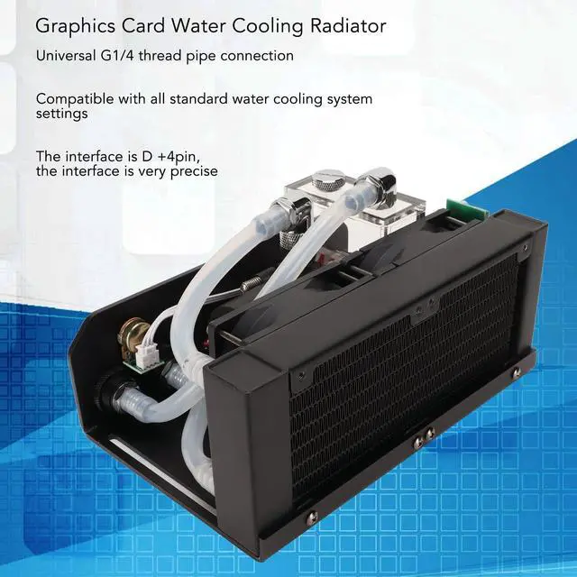 Alt view image 4 of 5 - Zunate CPU Water Cooler Pump, 600L H PC Water Cooling Integrated Mute Water Pump, G1/4 Threaded PC CPU Water Cooling System Heat Exchanger with Fans for CPU PC Water Cool System, Zunate9rtw3xhu7e