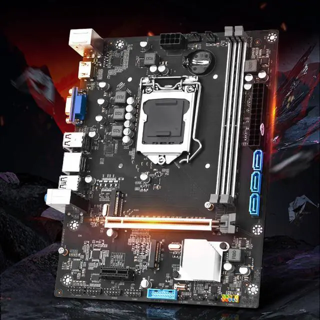 Alt view image 2 of 5 - H311M K Computer Motherboard, LGA 1151 Channel DDR4 M ATX Gaming Mainboard for Core 6/7/8/9 Gen CPU i3/i5/i7, VGA, SATA3.0, 1xPCIE3.0 x16 Slot, M.2 2280 NVMe