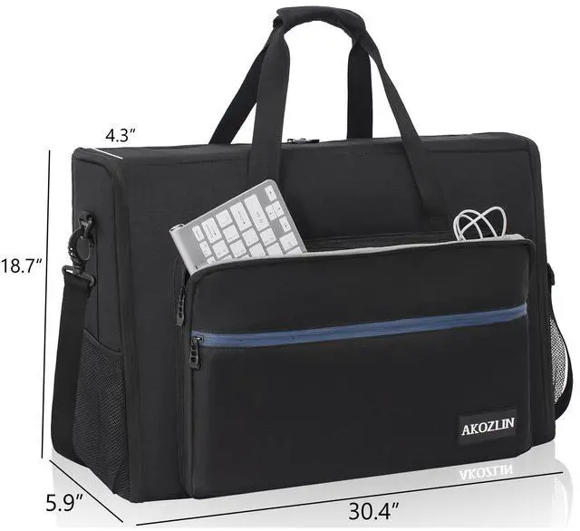 Alt view image 5 of 5 - AKOZLIN LCD Screens/TVs(up to 2) Transport Tote Bag for 27" - 32" Displays Monitor Carrying Case (NOT FOR IMAC) With Shoulder Strap