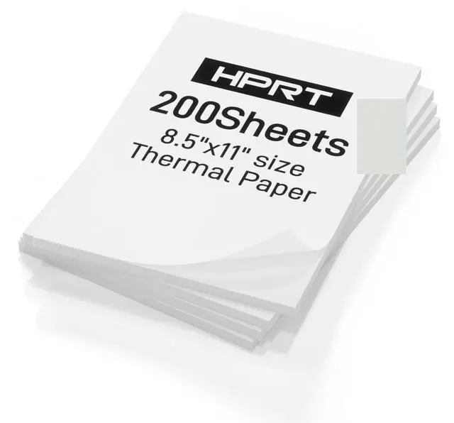 Alt view image 3 of 5 - HPRT MT610 Pro Portable Printer Wireless for Travel &200 Sheet Thermal Paper US Letter Size