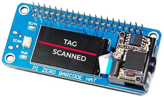 Alt view image 2 of 5 - sb components Zero Barcode HAT for Raspberry Pi 1D/2D Codes Reader Barcode Module Barcode Scanner HAT for Raspberry Pi 4B/3B+/3B/2B/B+/A, Zero & Zero 2 W