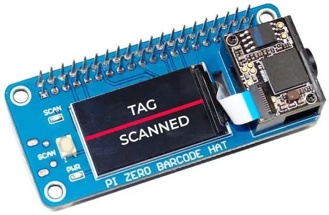 Alt view image 5 of 5 - sb components Zero Barcode HAT for Raspberry Pi 1D/2D Codes Reader Barcode Module Barcode Scanner HAT for Raspberry Pi 4B/3B+/3B/2B/B+/A, Zero & Zero 2 W