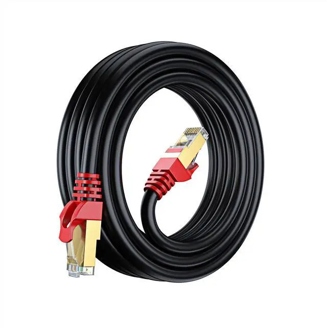 Main image of Maximm Cat7 Outdoor Ethernet Cable - 50 Foot - High Speed Direct Burial Waterproof LAN Cable