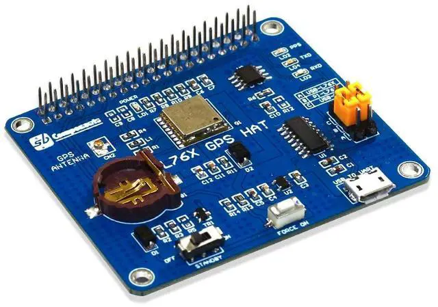 Alt view image 3 of 5 - sb components Raspberry Pi GPS HAT GNSS Module GPS HAT for Raspberry Pi 4B/3B+/3B/2B/Zero/W/Zero WH, Supports GPS, BDS, QZSS, etc.