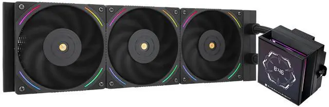 Main image of Thermalright Hyper Vision 360 ARGB AIO CPU Liquid Cooler - Magnetic Fixed 3.95" LCD Display Screen, 2150RPM PWM Fans, for AMD AM4/AM5 & Intel LGA1150/1151/1200/2011/1700/1851 | Black