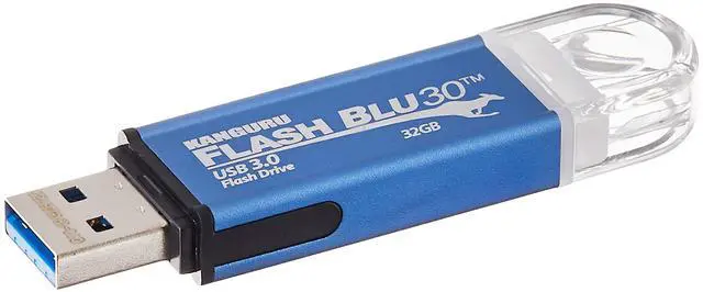 Main image of Kanguru FlashBlu30 - 32GB USB Flash Drive - Physical Write Protection Switch - Super Fast USB 3.0