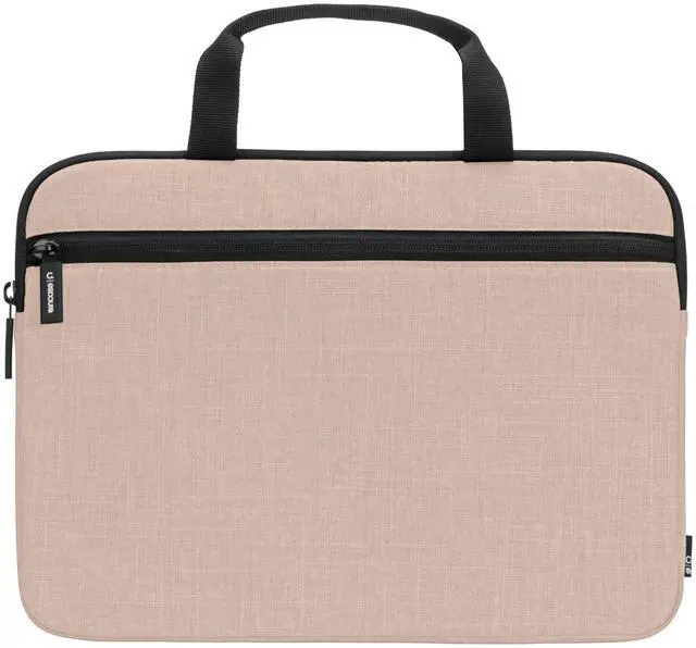 Main image of Incase Carry Zip Brief for 13 inch Laptops - Sleek, Lightweight Protective Bag with Dual-Weave Polyester, Webbing Carry Handles - Stylish and Durable Laptop Sleeve/Case for Work & Travel - Blush Pink