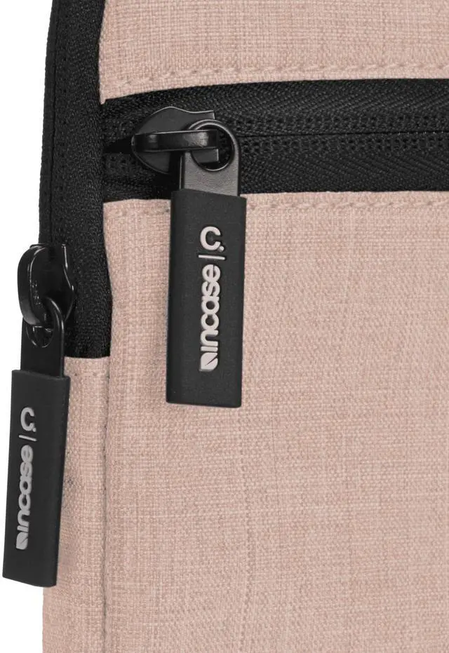 Alt view image 3 of 4 - Incase Carry Zip Brief for 13 inch Laptops - Sleek, Lightweight Protective Bag with Dual-Weave Polyester, Webbing Carry Handles - Stylish and Durable Laptop Sleeve/Case for Work & Travel - Blush Pink