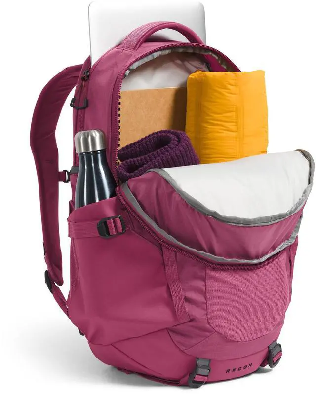 Alt view image 5 of 5 - THE NORTH FACE Women's Recon Everyday Laptop Backpack - PFAS Free, Cyber Berry/Sumac, One Size