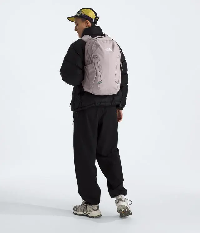 Alt view image 2 of 5 - The North Face Women's Vault Everyday Laptop Backpack - PFAS Free, Moonstone Grey Dark Heather/Moonstone Grey, One Size