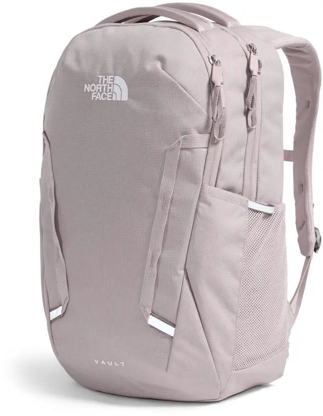 Alt view image 3 of 5 - The North Face Women's Vault Everyday Laptop Backpack - PFAS Free, Moonstone Grey Dark Heather/Moonstone Grey, One Size