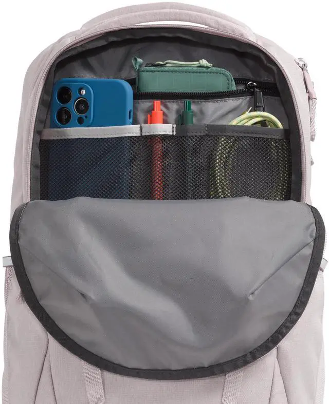 Alt view image 4 of 5 - The North Face Women's Vault Everyday Laptop Backpack - PFAS Free, Moonstone Grey Dark Heather/Moonstone Grey, One Size
