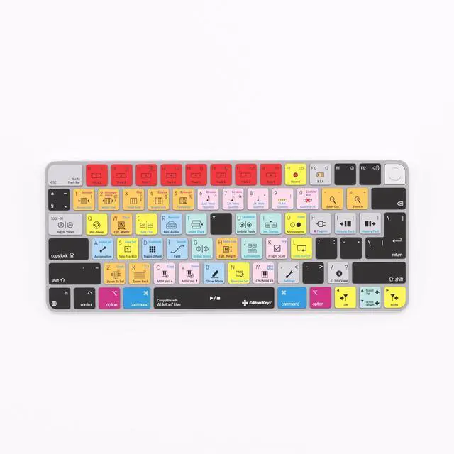 Main image of Editors Keys Ableton Live Keyboard Cover for Apple Magic Keyboard - Silicone Protective Skin with Compatible Ableton Live Shortcuts - Fits TouchID and Non-TouchID Non-Numeric Models