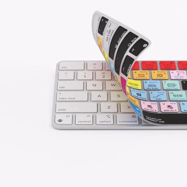 Alt view image 3 of 5 - Editors Keys Ableton Live Keyboard Cover for Apple Magic Keyboard - Silicone Protective Skin with Compatible Ableton Live Shortcuts - Fits TouchID and Non-TouchID Non-Numeric Models