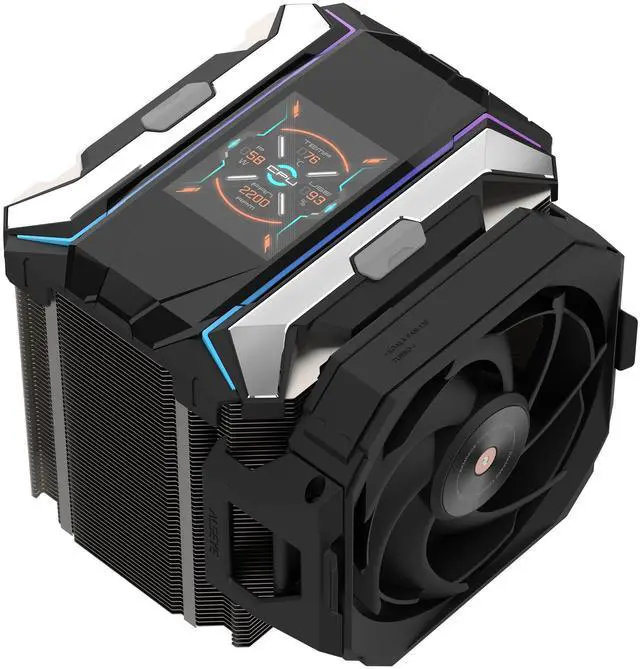 Main image of ALSEYE i600 Pro CPU Cooler, 2.83" HD Display with Temperature, Copper Base Hidden Fan Dual Tower CPU Cooler 6 Heat Pipes TDP 290W ARGB PWM Koala Fan with FDB Bearing Intel LGA & AM5 AM4 (Black)