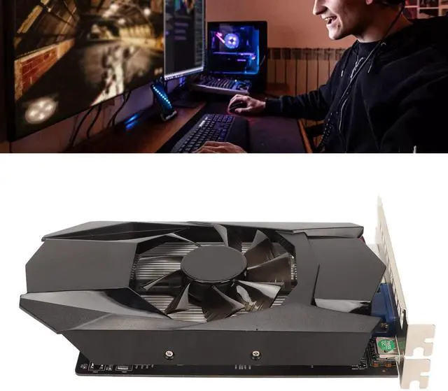 Alt view image 2 of 5 - ANGGREK gpu pc,HD7670 4GB GDDR5 Graphics Card 128bit 1000MHz Core Frequency Supports DirectX 11 PCI Express X16 2.1 Gaming Graphics Card
