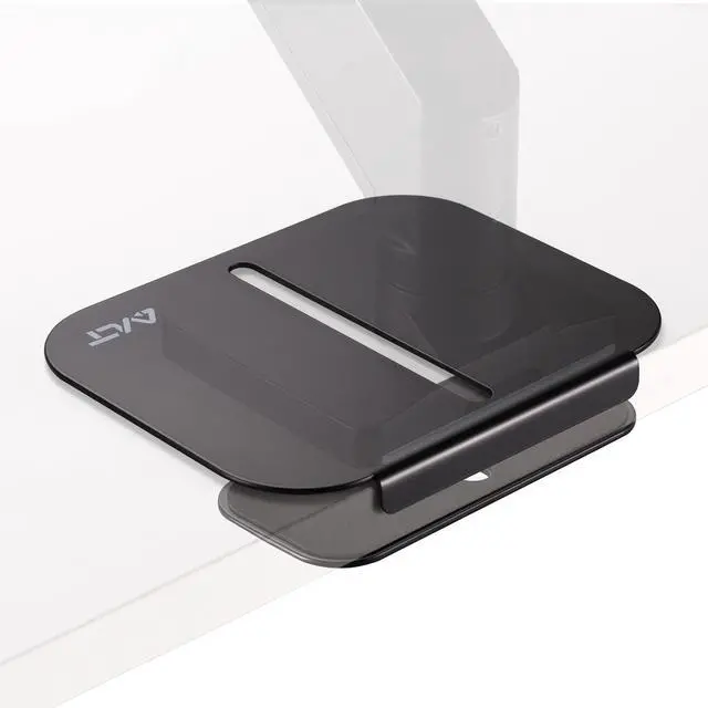 Main image of AVLT Adjustable Reinforcement Plate Bracket Mount for Fragile Tabletop - Supports Monitor Stand with C Clamp Or Grommet Installation - Black