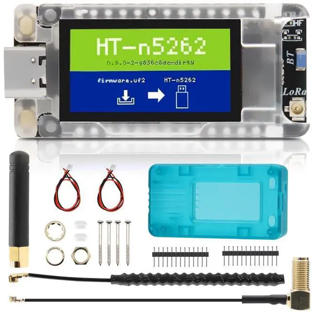 Main image of Mesh Node T114 V2 LoRaWAN Meshtastic Board AYWHP Meshtastic Tracker Nordic nRF52480 with Screen Case 1.9 TFT Display 902-928MHz with SX1262 Chip BLE WiFi Compatible with Arduino/Meshtastic