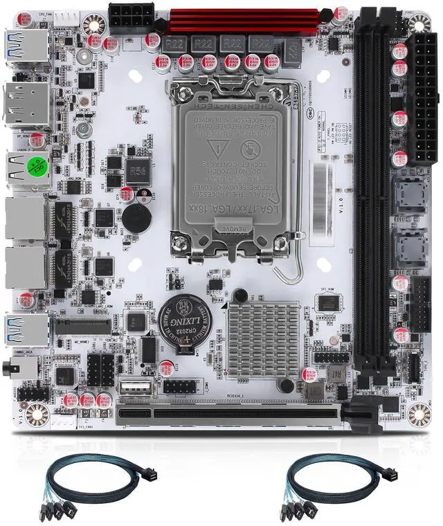 Main image of StoneStorm Q670 8-Bay NAS Mini ITX Motherboard(LGA1700, 12th/13th/14th Gen. Desktop Processor), 2*U-DIMM DDR5 MAX 64G, 3*M.2 NVMe, 8*SATA, i226-LM 2.5G vPro, 3*USB3.2, 1*Type-C 20Gbps, Dual 4K Display