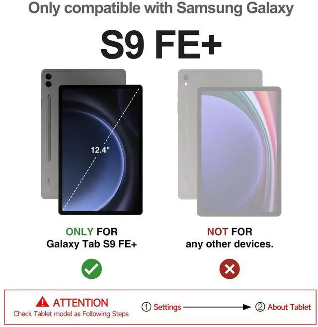 Alt view image 2 of 5 - Dexnor Case for Samsung Galaxy Tab S9 FE Plus 12.4 Inch, [Built in Screen Protector & Kickstand] with Pen Holder Heavy Duty Shockproof Full Body Protective Cover for Tablet S9 FE+, Pink