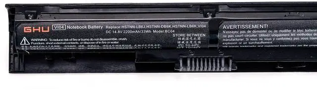 Alt view image 3 of 5 - GHU New Battery 33wh VI04 756743-001 756745-001 756748-851 756478-421 756479-421 Battery HSTNN-DB6I 756479-001 HSTNN-PB6I 756744-001 V104 Fully Compatible with HP Probook 450 G2, 440 G2 455 G2