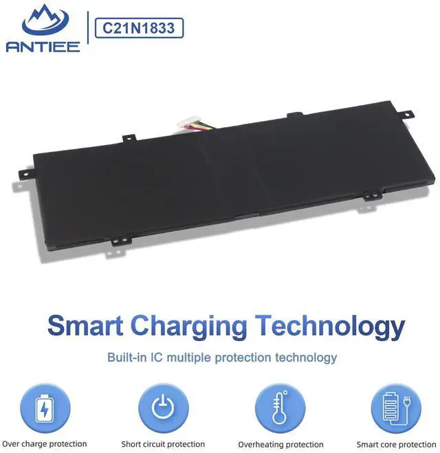 Alt view image 4 of 5 - C21N1833 Laptop Battery Replacement for Asus VivoBook S14 S431 S431F S431FA S431FL ZenBook 14 UM431 UM431D UM431DA UX431 UX431F UX431DA UX431FL UX431FA UX431FN AM006T X431FA X431FL S431FA-EB159T