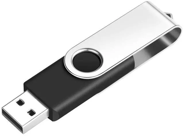 Alt view image 5 of 5 - 200 Packs of 4GB Flash Drives Bulk, EASTBULL Flash Drives Pack 4GB USB Drive Bulk Swivel USB2.0 Thumb Drive Bulk with Strings (Black, 200 Units)