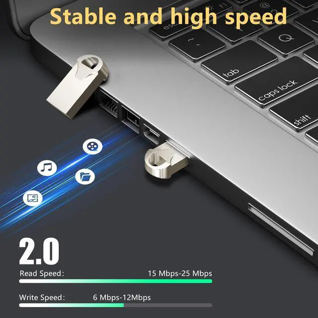 Alt view image 2 of 5 - EASTBULL Mini Metal Flash Drive Bulk 4GB Small USB 20 Pack with Lanyards USB 2.0 Thumb Drive Bulk Jump Drive Pen Drive Memory Stick for Storage and Backup 4GB 20 Pack, Metal