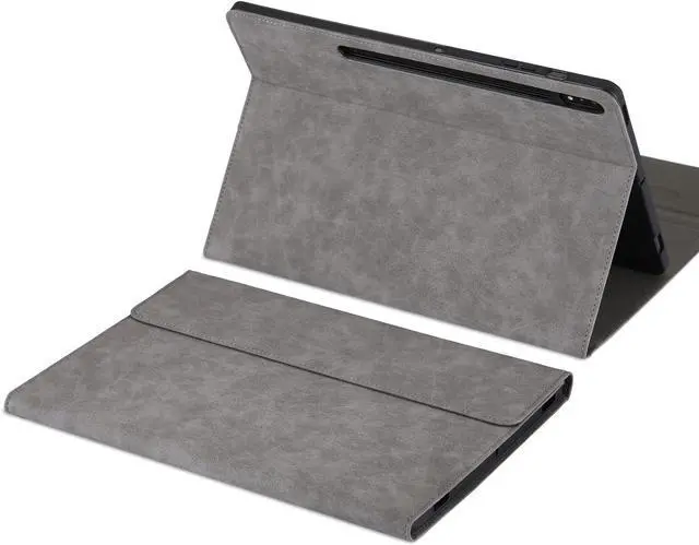 Main image of Protective Flip Case for Galaxy Tab S8/Tab S7 11 Inch (Model SM-X700/X706/T870/T875/T878) with S Pen Holder,Stand Smart Cover Compatible with Keyboard, Gray