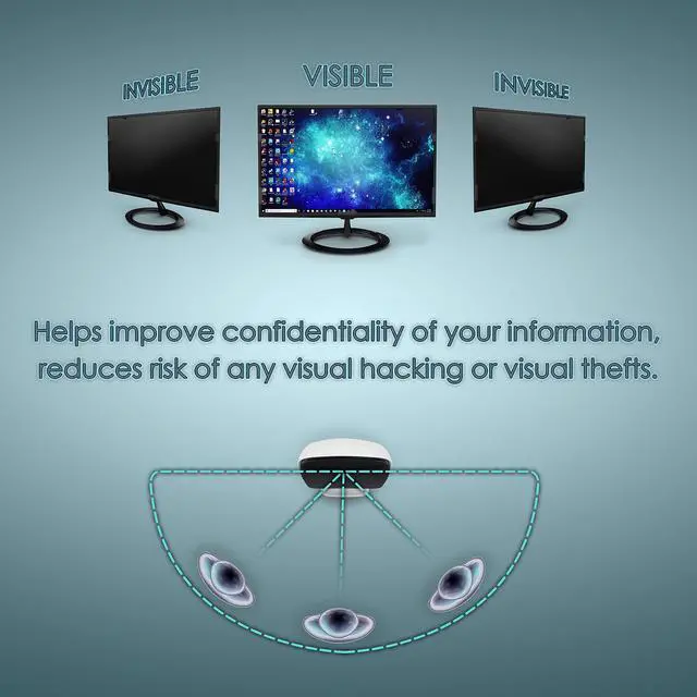 Alt view image 4 of 5 - [2 Pack] Premium Privacy Screen Filter for 27 Inches Desktop Computer Widescreen Monitor with Aspect Ratio 16:9. Anti Glare and Anti Blue Light Protection