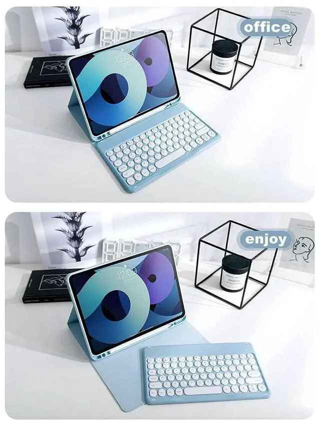 Alt view image 3 of 5 - AnMengXinLing Keyboard Case and Mouse Combo for Galaxy Tab A9 Plus 11 Inch 2023 (SM-X210/X216/X218), Round Keys Detachable Magnet Slim Stand Cover with S Pen Holder, Purple