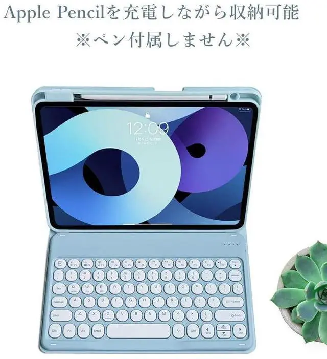 Alt view image 3 of 5 - KMXDD Keyboard Case for iPad Air 13 inch M2, iPad Pro 12.9 inch 6th / 5th / 4th / 3rd Generation Color Keyboard Case Round Key Bluetooth Rechargeable Keyboard Case (Pink)