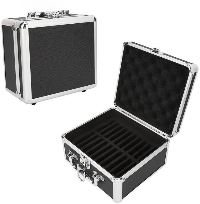 Main image of 2.5 Inch Hard Drive Storage Box, Hard Drive Storage Box Case with Security Lock, 20 Bays External Hard Disk Carrying Case Convenient Handle