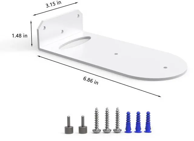Alt view image 2 of 5 - Wall Mount Holder for NETGEAR Orbi 770/870/990 Series Tri-Band WiFi 7 Mesh Network System (RBE773,RBE873,RBE973S),Simple and Sturdy Mental Wall Mount Holder Stand Bracket by HOLACA (2 Pack)