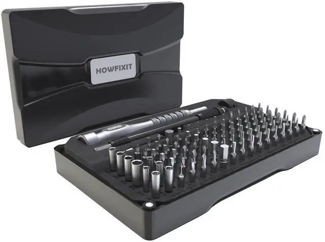 Alt view image 3 of 5 - HowFixit PRO MAX 106-in-1 Screwdriver Set for Repair Electronics Disassembly Laptop, Game Console, Smartphone, iPhone, Macbook, PC, Camera, Watch etc