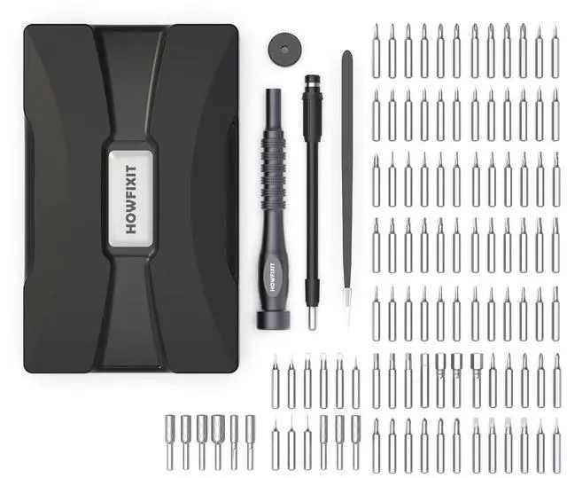 Alt view image 4 of 5 - HowFixit PRO MAX 106-in-1 Screwdriver Set for Repair Electronics Disassembly Laptop, Game Console, Smartphone, iPhone, Macbook, PC, Camera, Watch etc
