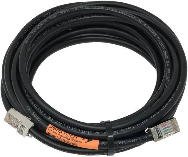 Main image of JEFA Tech Outdoor Shielded Cat5e Assembly - 100 Feet - TOUGHCable Connectors