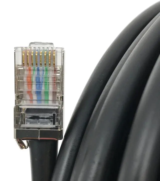 Alt view image 2 of 3 - JEFA Tech Outdoor Shielded Cat5e Assembly - 100 Feet - TOUGHCable Connectors